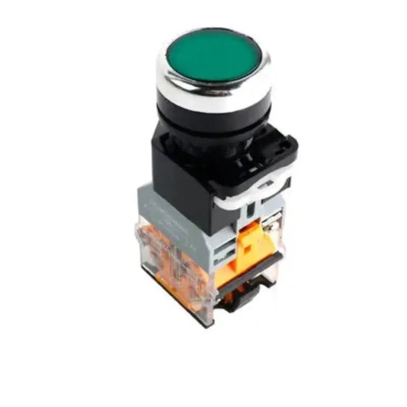 22mm LA38-11D/11DS Quality Sliver Contact Push Button Switch with Light on/Off Momentary/Latching220V LED Indicators - electrical center b2c