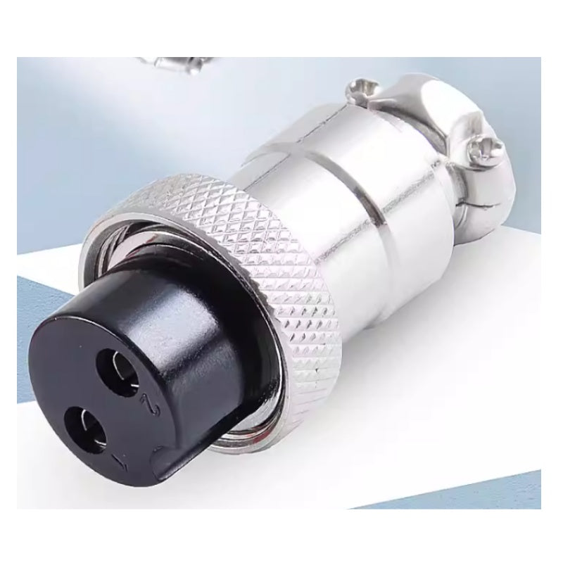 GX20 Aviation Connector, Docking Type Plug Socket, 2-12 Pin Industrial Connector, Silver-Plated Copper Contacts, V0 Flame Retardant PPS, GX20 Male Female Pair, Industrial Electrical Connector, Dustproof Aviation Plug, GX20 10 Pin, GX20 12 Pin
