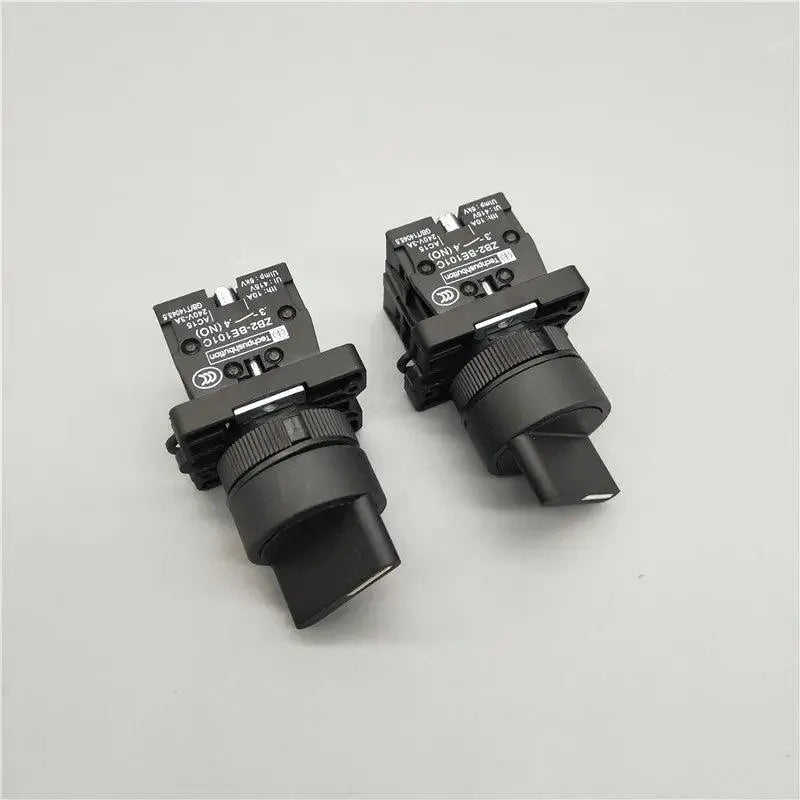 XB2-ED21 XB2-ED25 XB2-ED33 XB2-ED33 2/3 Positions 1N0/1NC&1NO/2NO Latching Self-Locking /Momentary Selector Push Button Switch - electrical center b2c
