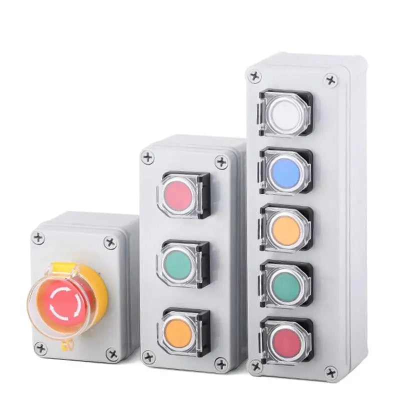 Multiple specifications with button switch box emergency stop start switch alarm self-locking motor control box customization - electrical center b2c