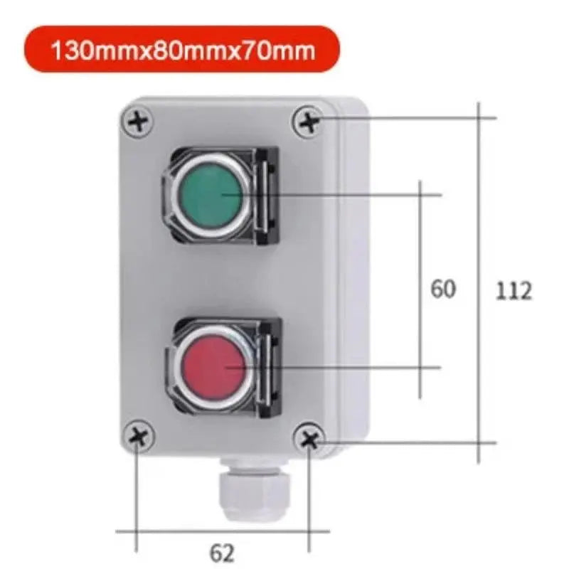 Multiple specifications with button switch box emergency stop start switch alarm self-locking motor control box customization - electrical center b2c