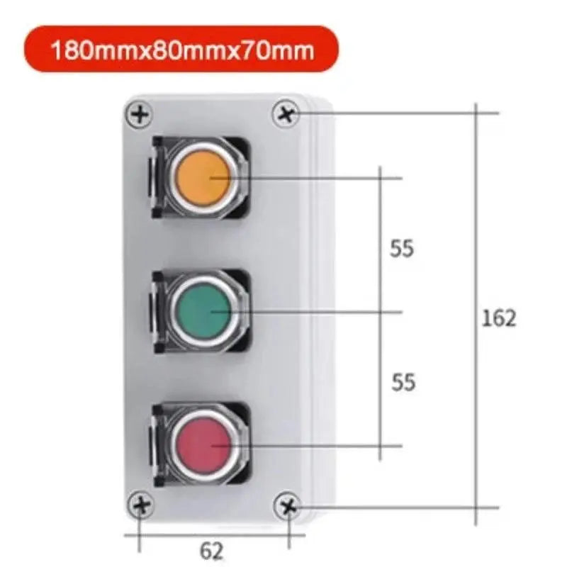 Multiple specifications with button switch box emergency stop start switch alarm self-locking motor control box customization - electrical center b2c