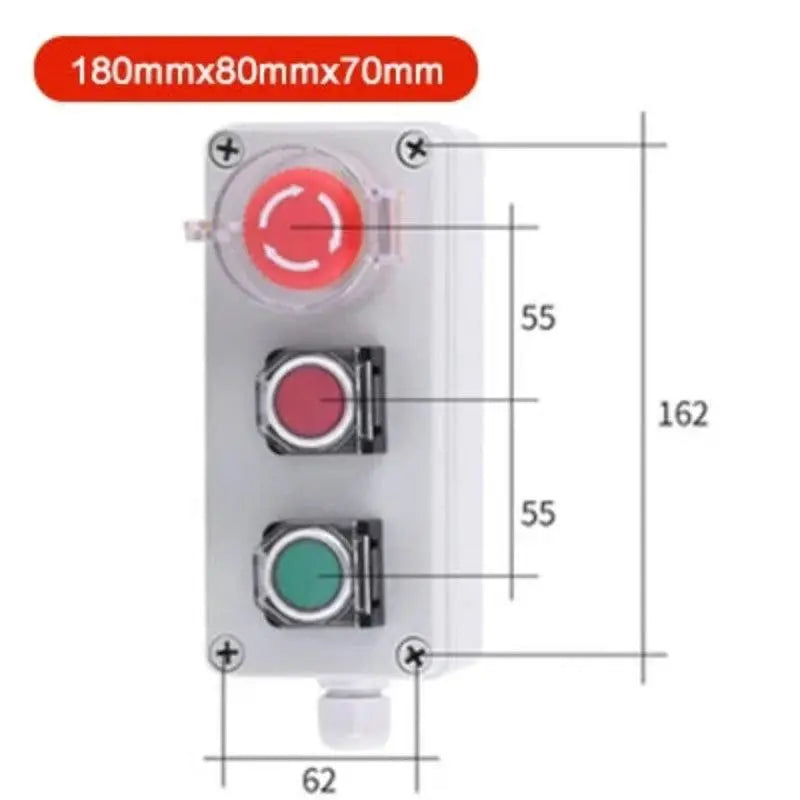 Multiple specifications with button switch box emergency stop start switch alarm self-locking motor control box customization - electrical center b2c