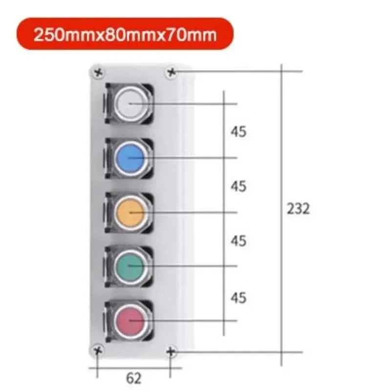 Multiple specifications with button switch box emergency stop start switch alarm self-locking motor control box customization - electrical center b2c