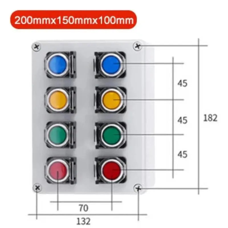 Multiple specifications with button switch box emergency stop start switch alarm self-locking motor control box customization - electrical center b2c