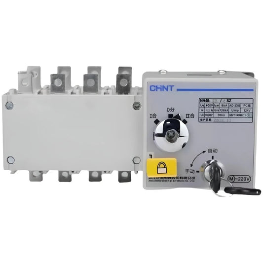 CHINT Dual-Power Double Power Automatic Transfer Switch NH40 NH42 Isolated PC Level FOUR 4 POLE Household 16A 32A 40A 63A 100A