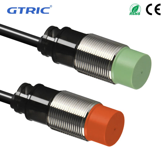 GTRIC M18 Inductive Proximity Sensor Switch PR18-8DN PR18-8DP 24VDC NPN PNP 8mm Sensing PR18 Non-Flush Metal Proximity Switch