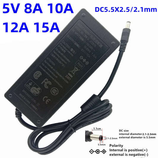 110 220V AC DC Step-down 5V 8A 10A 5 v 12A 15A Switch Mode Power Supplies Buck Source Adapter For RegisterWater Pump Massager