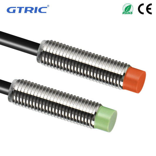 GTRIC PR08 Inductive Proximity Sensor Switch M8 Short Type 12-24V DC Non-Flush PR08-2DN PR08-2DP NPN PNP 2mm Sensing Distance