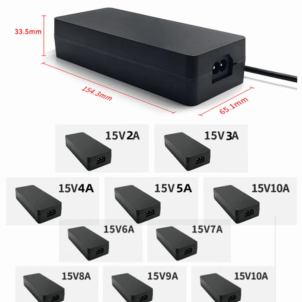 US Plug Universal Power Adapter ACDC Adapte 15V2A 15v 3A 4A 5A 6A 7A 8A 9A 10A Switch Power Supply Adaptor Current Source Converter Main