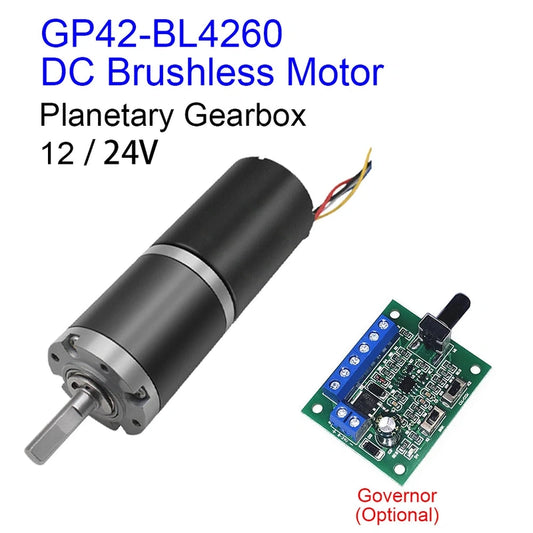 GP42-BL4260 DC Brushless 24V Planetary Gear High Torque Low RPM Micro Gearbox BLDC Motor with reducer 300RPM