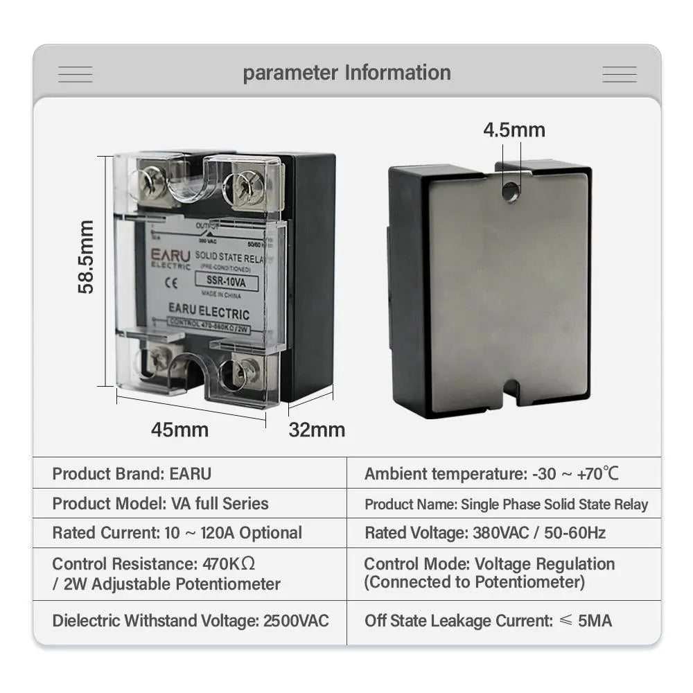 SSR-10VA SSR-25VA SSR-40VA SSR Solid State Relay Voltage Regulator - electrical center b2c