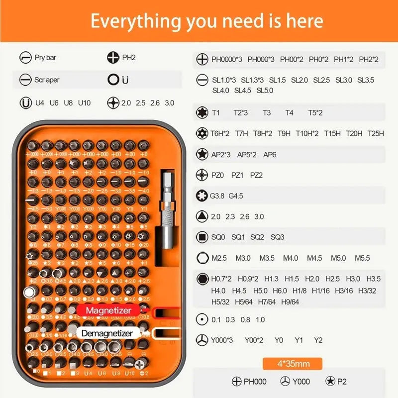 Screwdriver Set Magnetic Torx Phillips Screw Bit Kit WOZOBUY With Electrical Driver Remover Wrench Repair Phone PC Tools - electrical center b2c