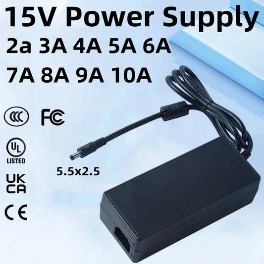 AU Plug Universal Power Adapter ACDC Adapte 15V2A 15v 3A 4A 5A 6A 7A 8A 9A 10A Switch Power Supply Adaptor Current Source Converter Main