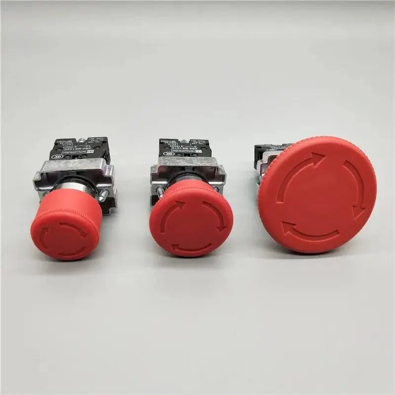 XB2-BS142 XB2-BS442 XB2-BS542 1NC Key Emergency Stop Rotary Push Button Switch 2 Position Locking 22mm Mushroom Head Button - electrical center b2c