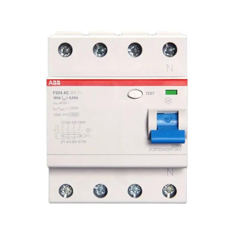 ABB Electric F204 AC-100 0.03 30MA Mini Air Earth Leakage Circuit Breaker Protection Switch Residual Current Operation Device.