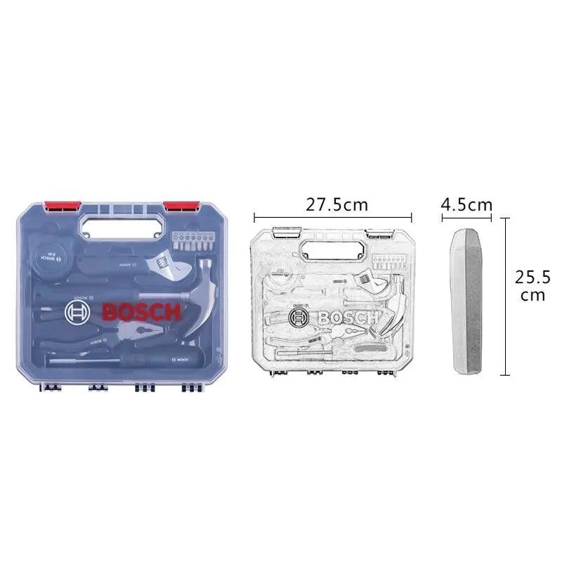 BOSCH- 12-piece Household Multi-function Hardware Toolbox Manual - electrical center b2c