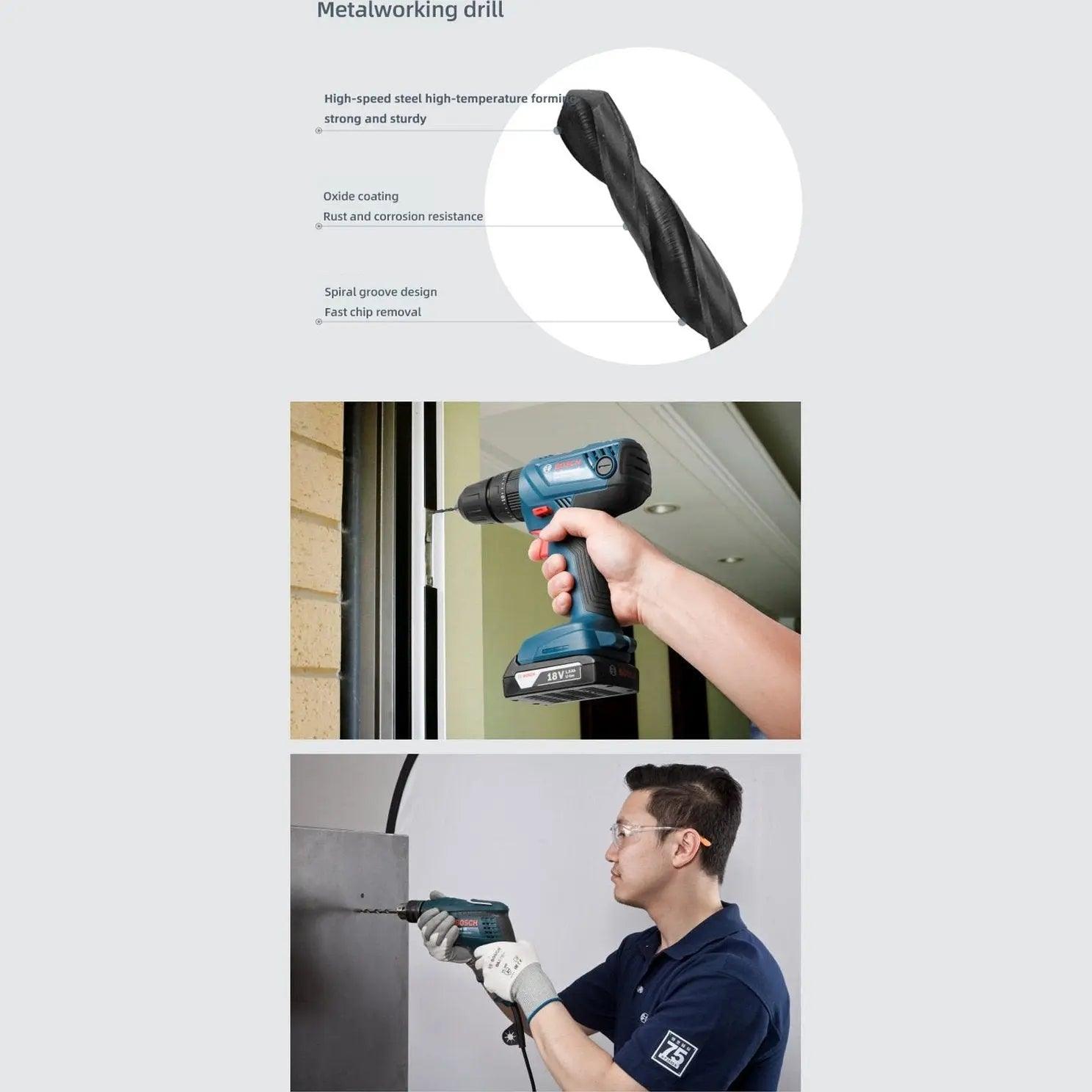 BOSCH- 15 piece/ Set Screw Bit Set| Metal Woodworking Bit - electrical center b2c