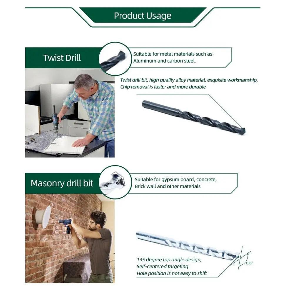 BOSCH- 33-Piece Twist Drill Combination Metal Drill Bit - electrical center b2c