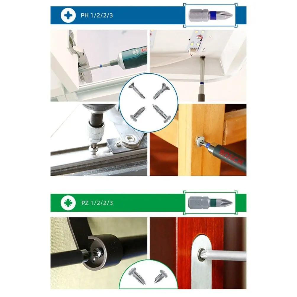 BOSCH- 43 Piece Screwdriver Head Set Rainbow Magic Box - electrical center b2c