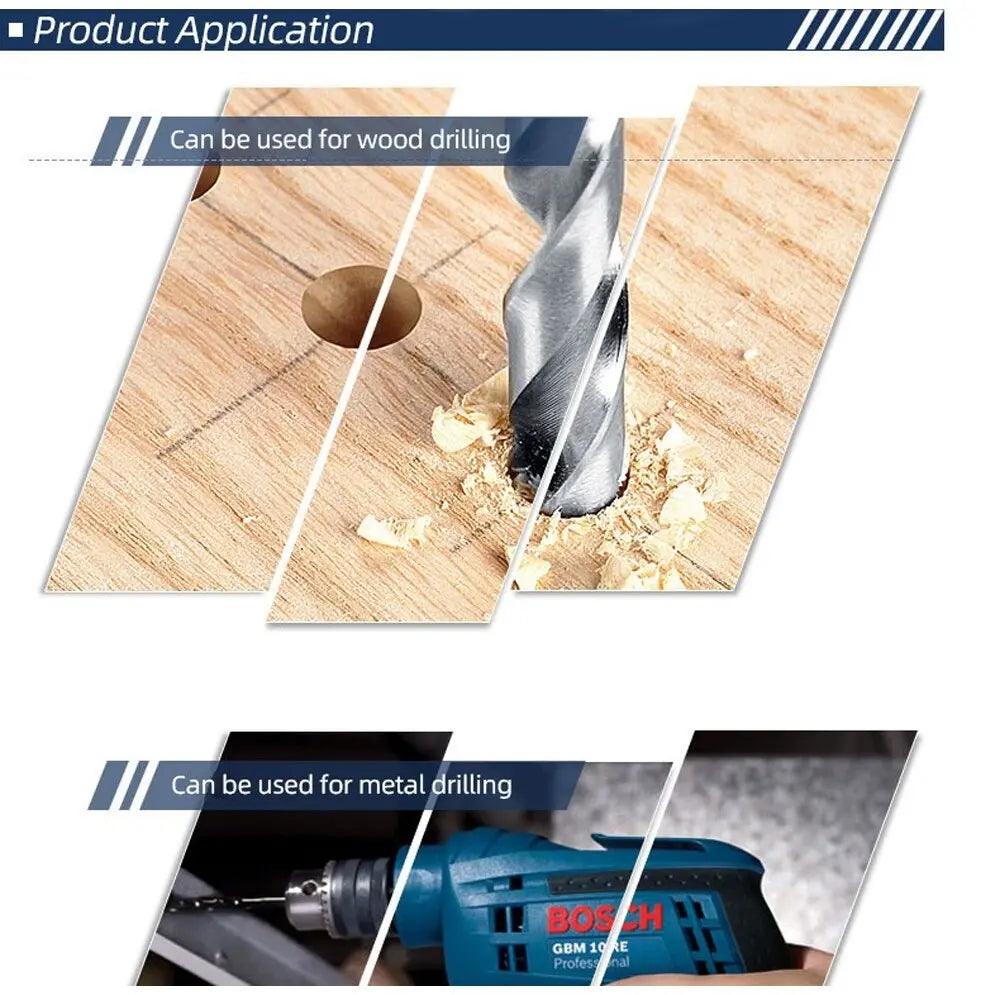 BOSCH- 5 HSS-G Twist Drill Bits Straight Twist Drill Bits|  2/3/4/5/6 mm - electrical center b2c