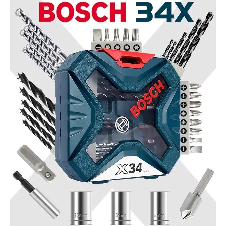 BOSCH- Drill Bit Set Bosch 34X Impact Drill Twist - electrical center b2c