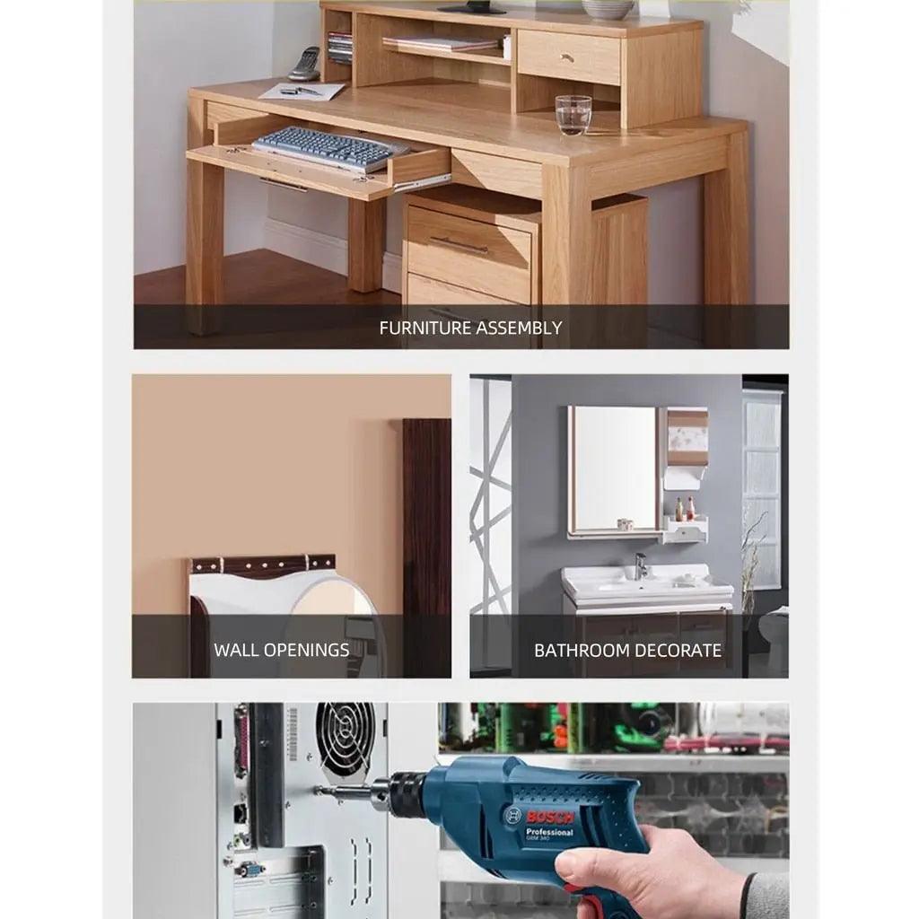 BOSCH- Electric Drill GBM 345 Electric Screwdriver| (Send 5 Original Drill Dits) - electrical center b2c