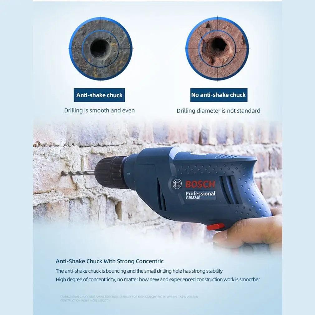 BOSCH- Electric Drill GBM 345 Electric Screwdriver| (Send 5 Original Drill Dits) - electrical center b2c