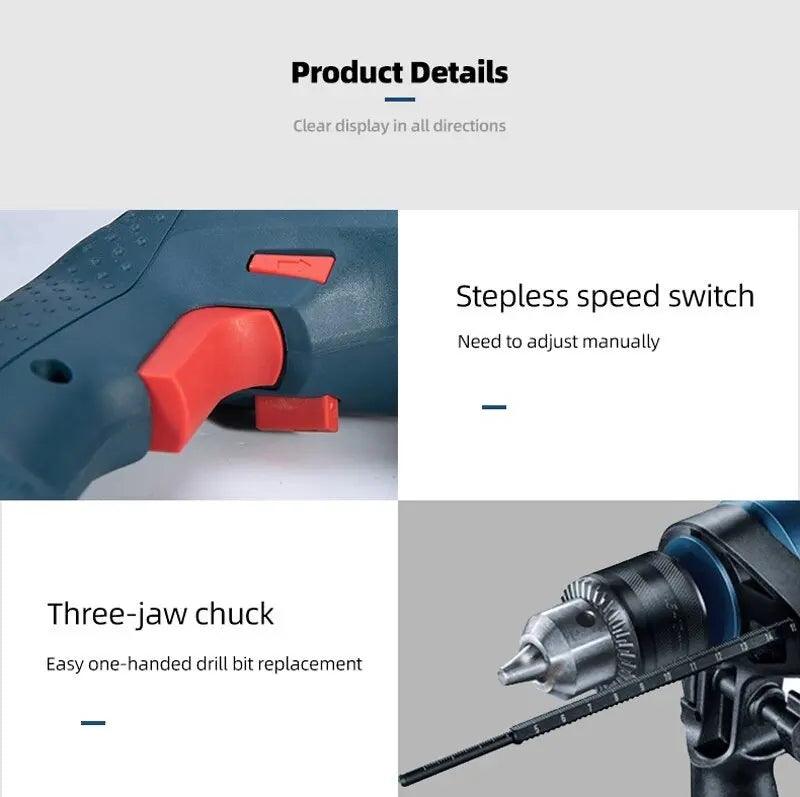 BOSCH- GSB570 Impact Drill Hand Electric Drill| Household Multi-Function - electrical center b2c