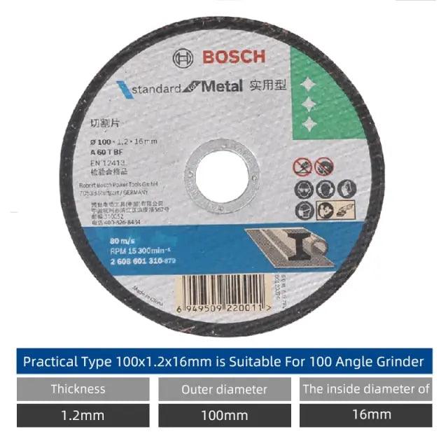 BOSCH- Metal Cutting Blades For 100mm Angle Grinder Metal Cutting| 5 to 25PCS Optional - electrical center b2c