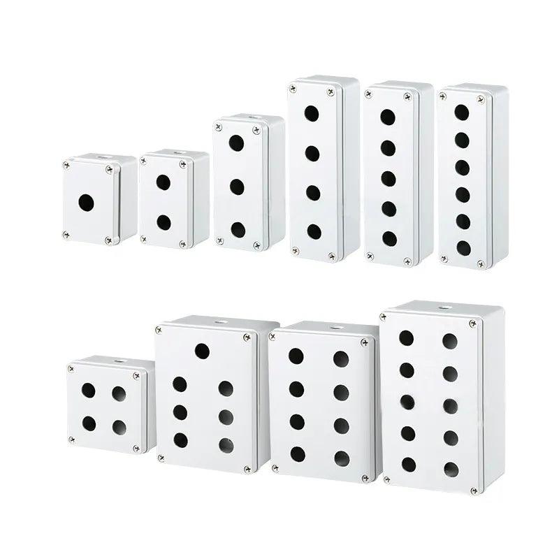 Button switch waterproof box22mm elevator emergency stop self-locking start stop control box plastic electrical box industry