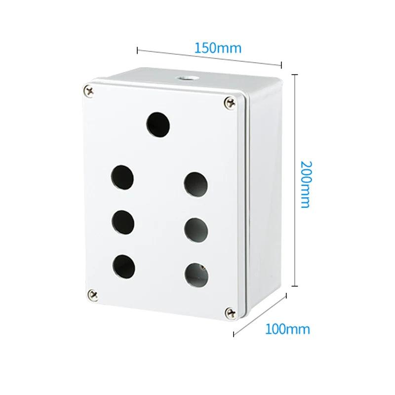 Button switch waterproof box22mm elevator emergency stop self-locking start stop control box plastic electrical box industry
