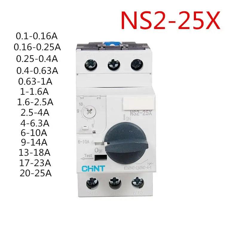 CHINT- AC Motor Overload Short Protective Starter| NS2-25X /0.16-25A optional - electrical center b2c
