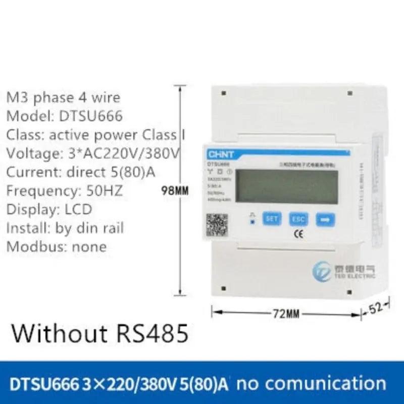 CHINT- Multifunction Meter Programable| V,A,W,KWH,VAR, RS485 6A-80 optional - electrical center b2c