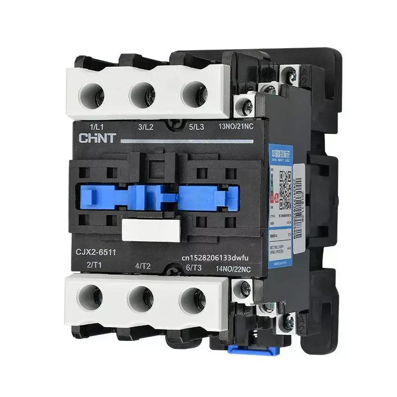 CHINT NXC-65 65A LC1D LC1 AC Contactor CJX2-6511 NO NC 3-Phase DIN Rail Mount Electric Power Contactor AC 24V 36V 110V 220V 380V