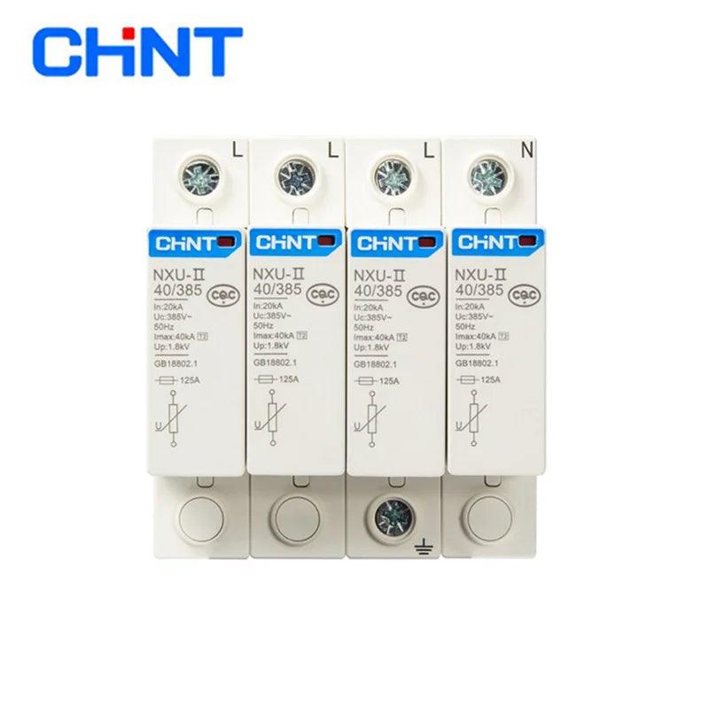 CHINT NXU-II Surge Protective Device 2P 3P 4P 15kA 40KA 65KA 100KA Surge Arrester Protect Electric System