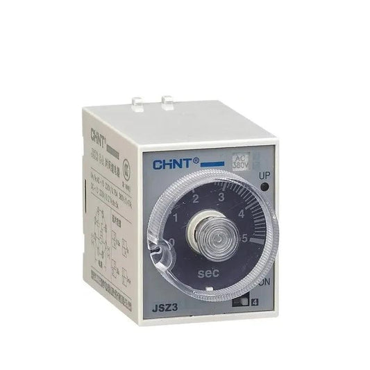 CHINT Time Power On Relay  JSZ3A-A A-B A-C A-D A-E 1S 5S 10S 30S 60S 1M JSZ3A ST3P AC380V AC220V AC110V AC36V  AC24V DC24V DC12V,jsz3a-a ac220v