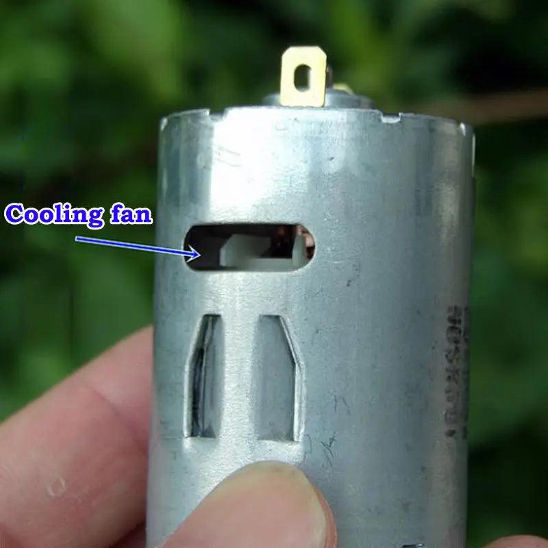 DC 12V 18V 25000RPM High Speed RS 545 Motor With Cooling Fan Ball Bearing Large Power for Electric Drill Tools Cutting