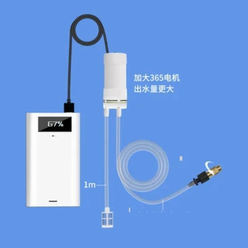 DC 5V Electric Water Pump USB Charging Treasure Watering Can Spray Gun Portable Multi-functional Household Water Pomp Adjust