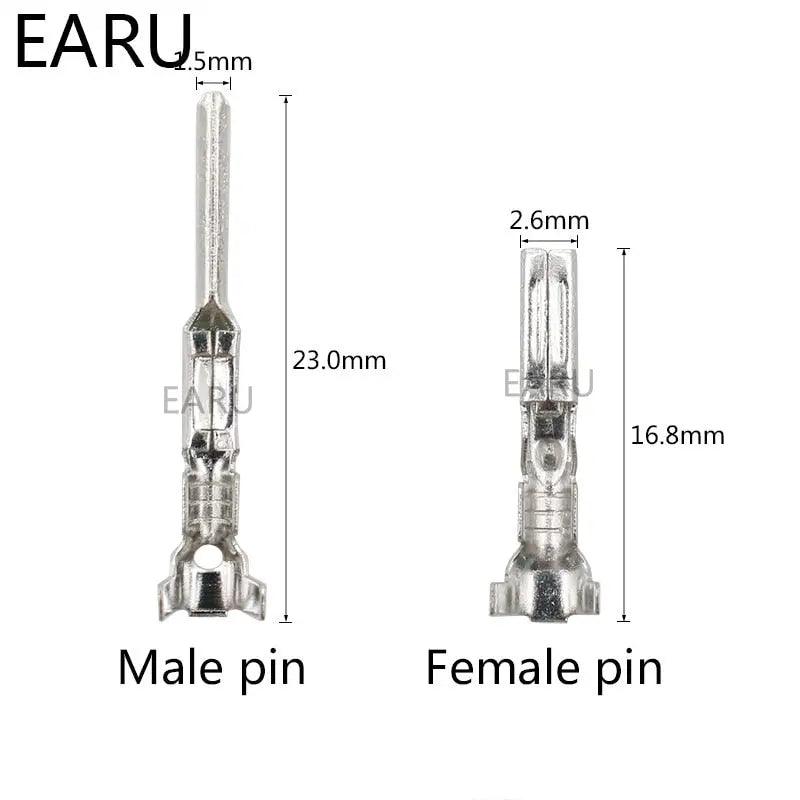 EARU- 10 sets 2 Pin Way Waterproof Atuomotive Electrical Wire Cable Connector - electrical center b2c