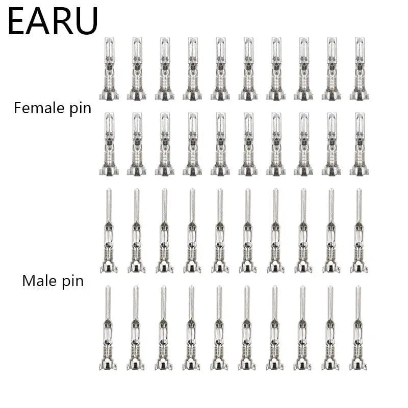 EARU- 10 sets 2 Pin Way Waterproof Atuomotive Electrical Wire Cable Connector - electrical center b2c