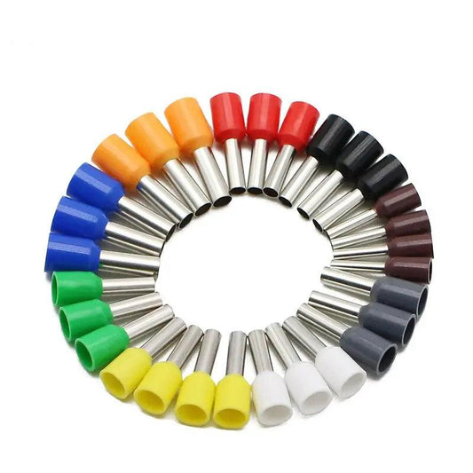 EARU- 1000pcs/Pack E0508 E7508 E1008 E1508 E2508 Insulated Ferrules Terminal Block - electrical center b2c