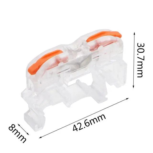 EARU- 1/2/3/5P Din Rail Type Quick Fast Cable Wiring Connection Terminal - electrical center b2c