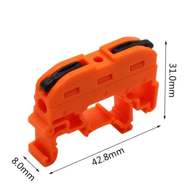 EARU- 1/2/3/5P Din Rail Type Quick Fast Cable Wiring Connection Terminal - electrical center b2c