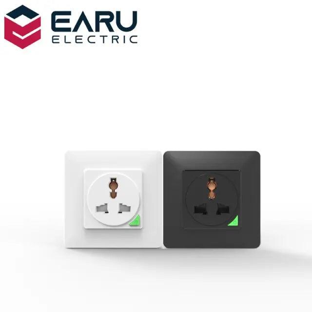 EARU- 16A EU UK Universal WiFi Smart Wall Power Socket/ Remote Control - electrical center b2c