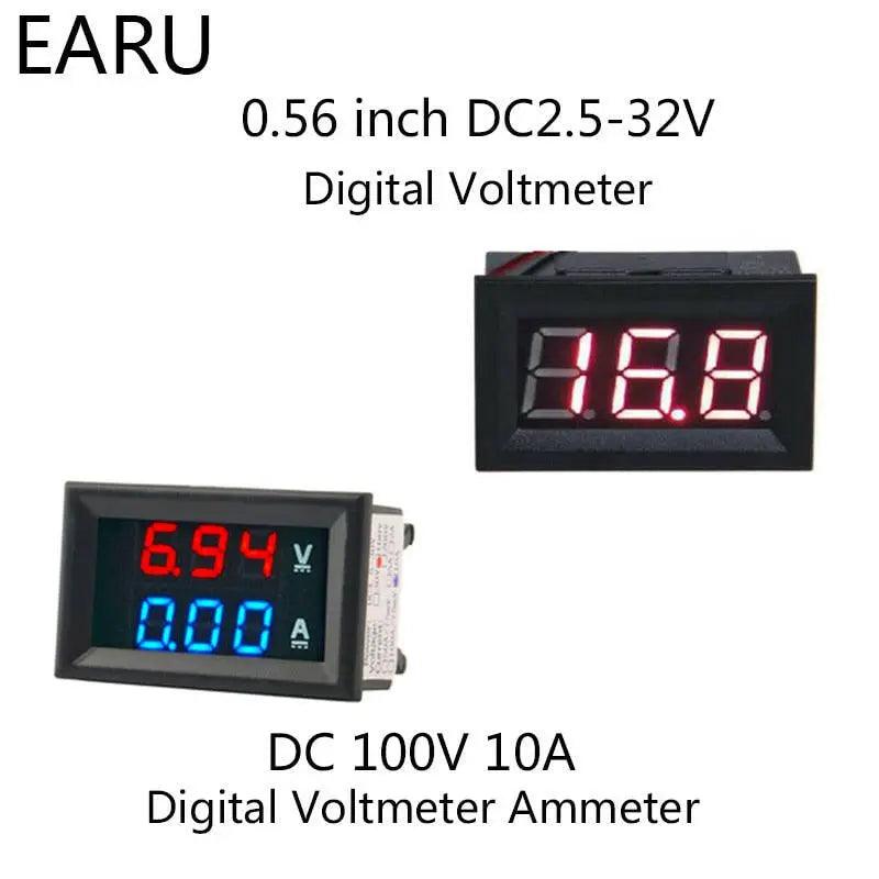 EARU-  DC100V 10A Voltage Current Meter Gauge Tester for Car - electrical center b2c