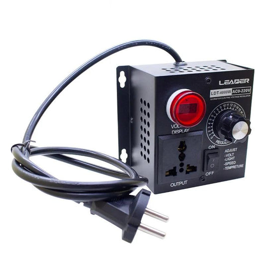 Free Shiping Speed Temperature Light Voltage Adjustable Dimmer AC220V 4000W Compact Variable Voltage Controller Adjust Regulator,4000w controllable voltage regulator