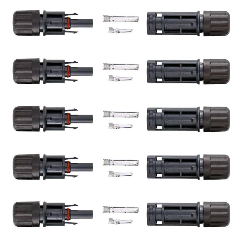 Free shipping IP68 1500V Solar QC4 Conenctor PPO Housing Material solar connector PV Connector for 2.5/4/6mm2 Solar Cable