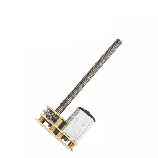 flip thread shaft dc motor,flip n20 gear motor,GA1024‑N20, N20 gear motor, flip n20 motor, dc motor n20 m4, M4 threaded shaft motor, 55mm long screw shaft motor, mini dc reduction motor, right angle flip gear motor, DC3V 6V 12V motor, small worm gear motor, diy robot motor, miniature dc gear motor