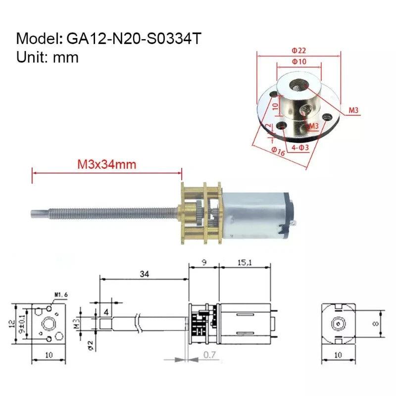 thread dc motor